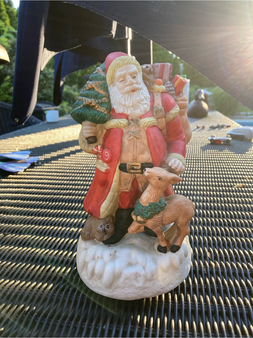 Vintage ceramic Santa Claus figurine